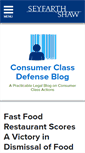 Mobile Screenshot of consumerclassdefense.com